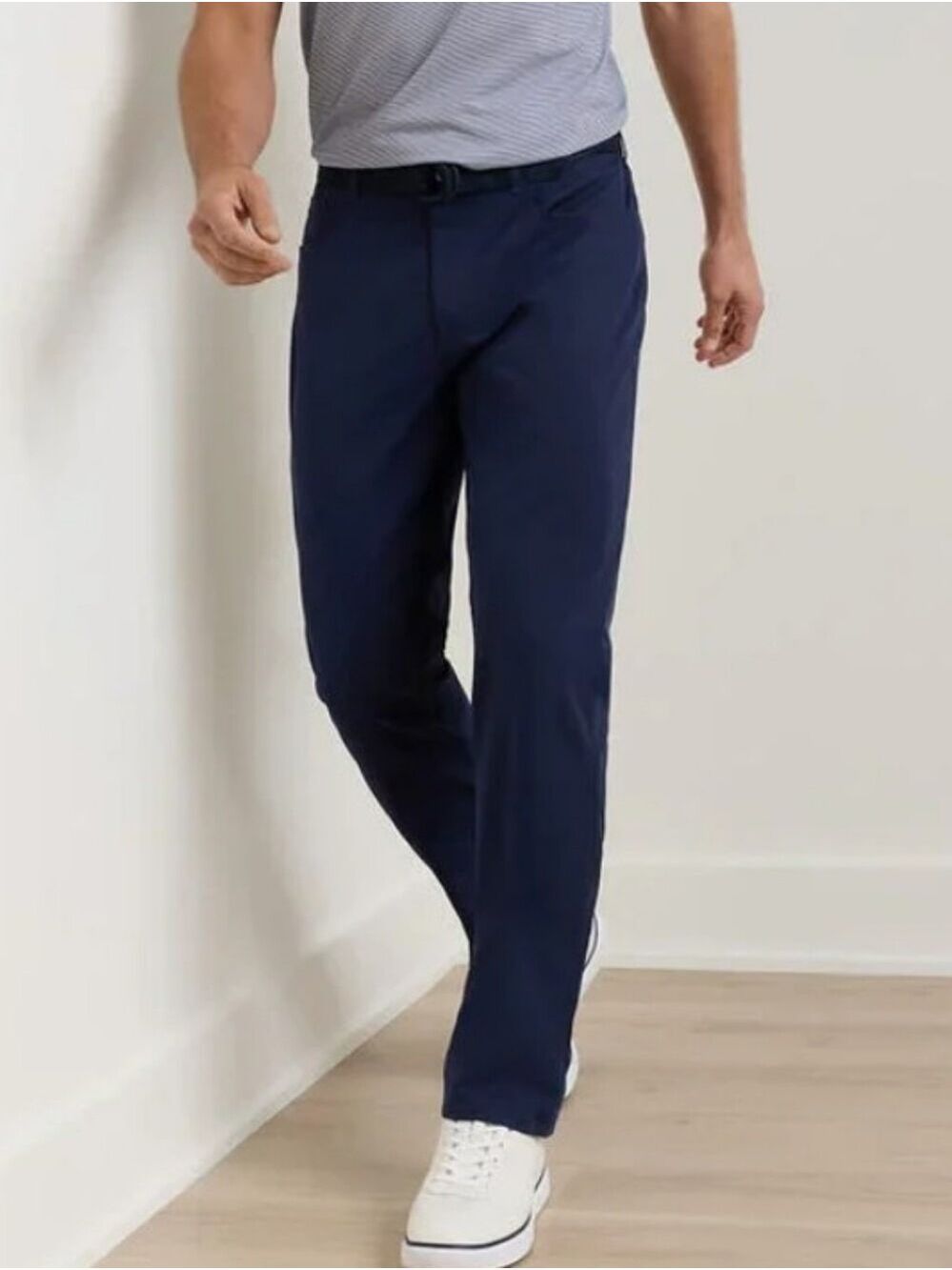 Peter Millar Performance Five-Pocket Pant in Navy 34x34 Like New $ 180
